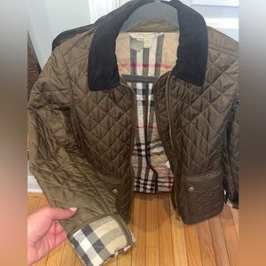 Olive Green XS Authentic Burberry Brit jacket
